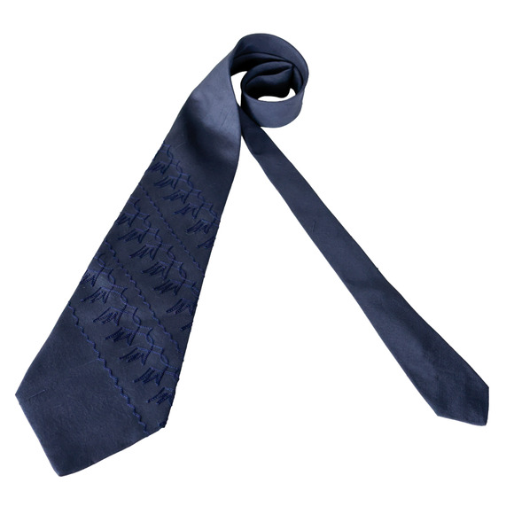 VTG Dunhill France Silk Embroidered Tie Business Casual Party Formalwear Retro - Picture 9 of 16